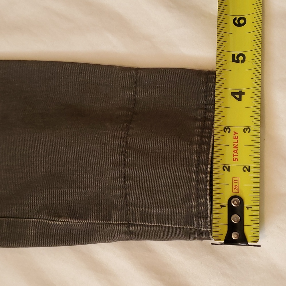 J. Crew Jacket cinch waist olive green color size xs - Picture 10 of 11